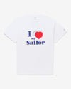 Noah - I Love My Sailor Tee - White - Swatch