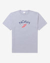 Noah - Winged Foot Logo Tee - Heather Grey - Swatch