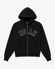 Noah - Arch Applique Zip-Up Hoodie - Black - Swatch