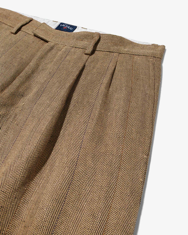 Noah - Linen Double-Pleat Suit Pant - Detail
