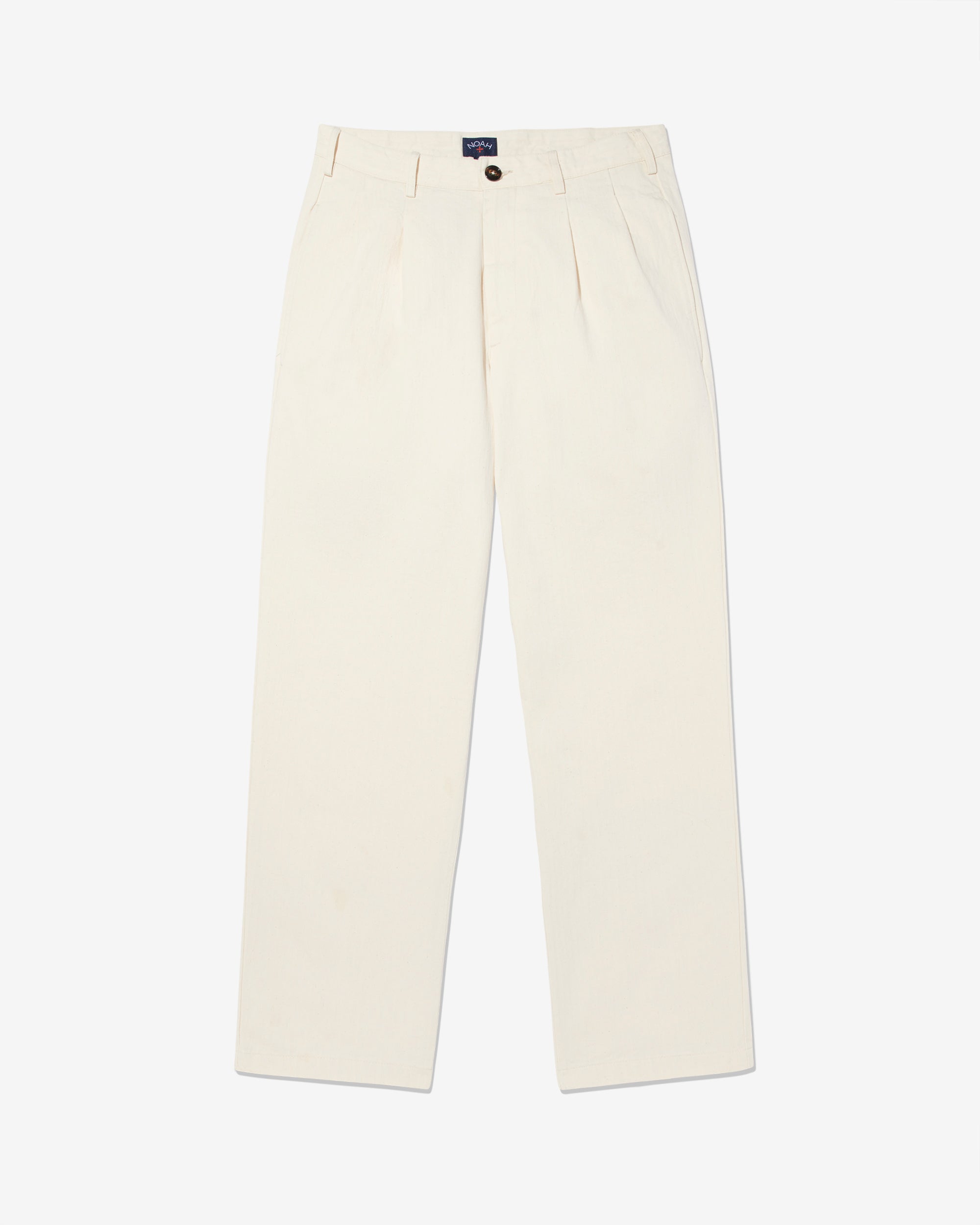 Classic Double-Pleat Herringbone Pant - Noah