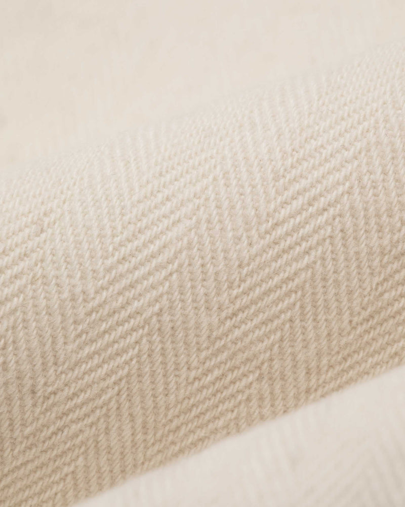 Classic Double-Pleat Herringbone Pant