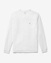 Noah - Classic Long Sleeve Pocket Tee - White - Swatch