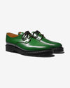 Noah - Solovair 3 Eye Gibson Shoe - Green Hi-Shine - Swatch