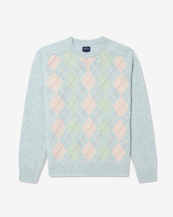 Noah - Pastel Argyle Shetland Sweater
