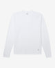 Noah - Classic Long Sleeve Recycled Cotton Tee - White - Swatch